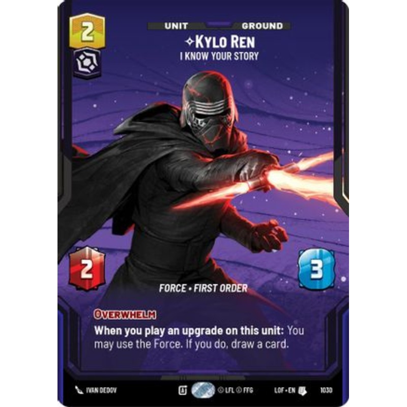 Kylo Ren – I Know Your Story (Prestige) (1030) – Legends of the Force Near Mint