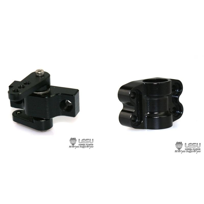 LESU Upgraded Metal Steering Holder Mount Base Spare Part for 1/14 RC Tamiiya Tractors Trucks C14 DIY Car Model Replacement A