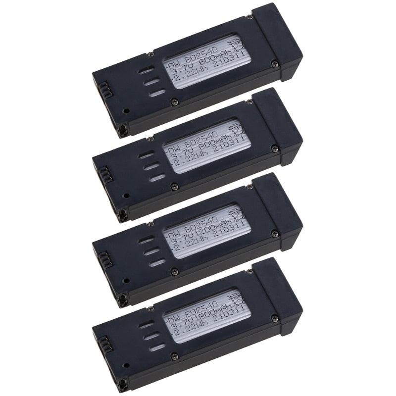 New 3.7V 600mAh 800mAh 1600mAh 1800mAh Lithium Battery Compatible with Eachine E58 S168 JY019 JD19 Drone Quadcopter Spare Parts Modular Battery 1200 mAh