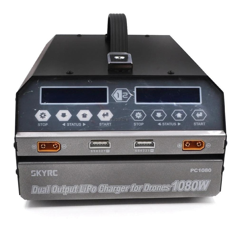 SKYRC PC1080 Lipo battery charger – 1080W 20A 540W*2 Dual Channel Lithium Battery Charger for agricultural spraying drone UAV with EU plug