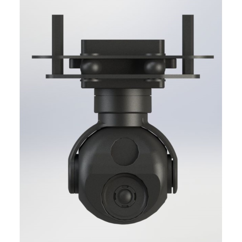 TOPOTEK DYK290G207 Dual Light Drone Gimbal – 9x Zoom 1080P Visible Light Camera + 7mm 256×192 Thermal Imaging With IP/HDMI Output 2-Axis Gimbal