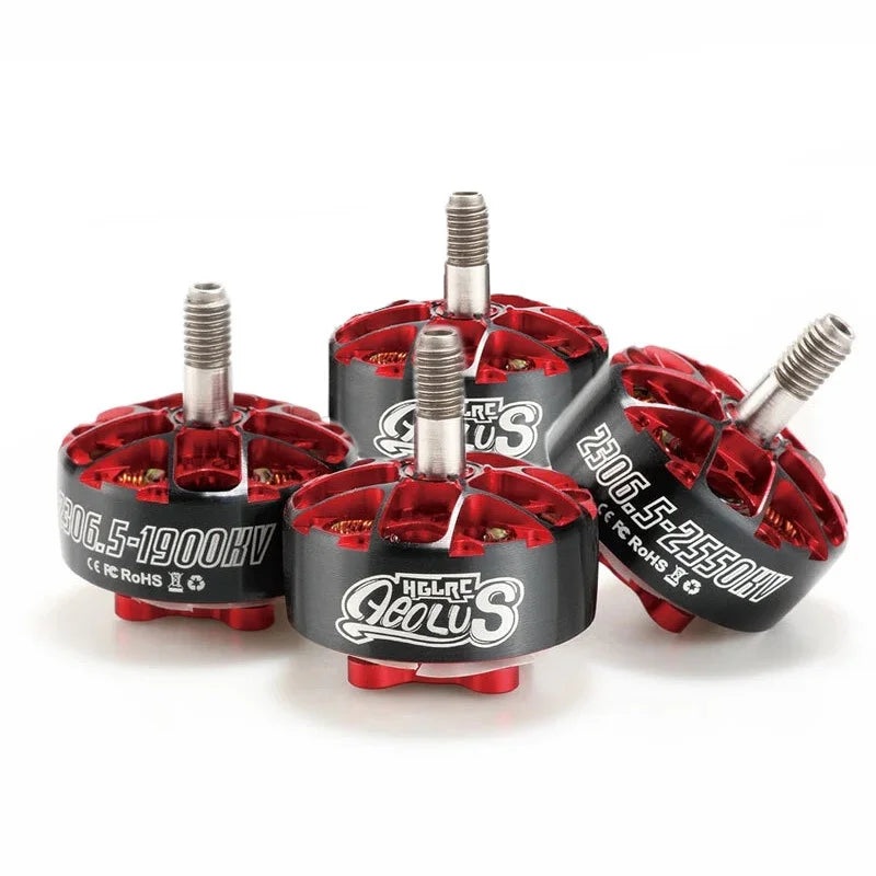 1/4 PCS HGLRC Aeolus 2306.5 6S/1900KV 4S/2550KV Brushless Motor for RC FPV Racing Drone RC Models Toys Spare Parts RC Parts 4 Pcs 2550kv