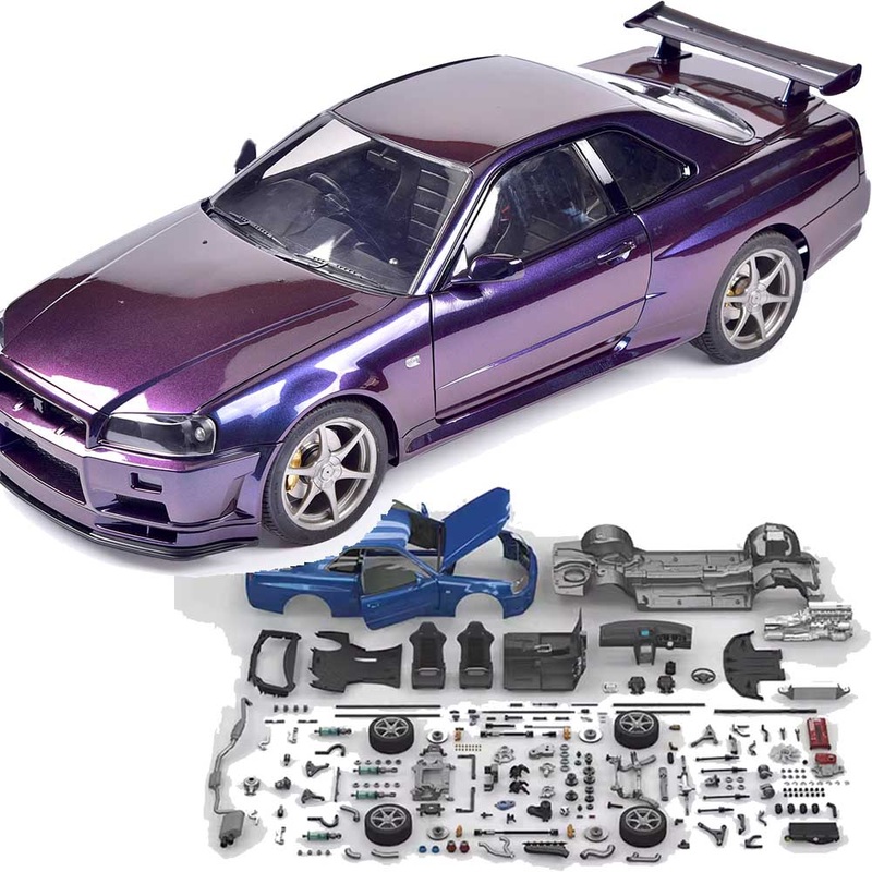 Capo GTR SkyLine GT-R R34 Drift Car Model Building kits 1/8 Scale 2.4Ghz