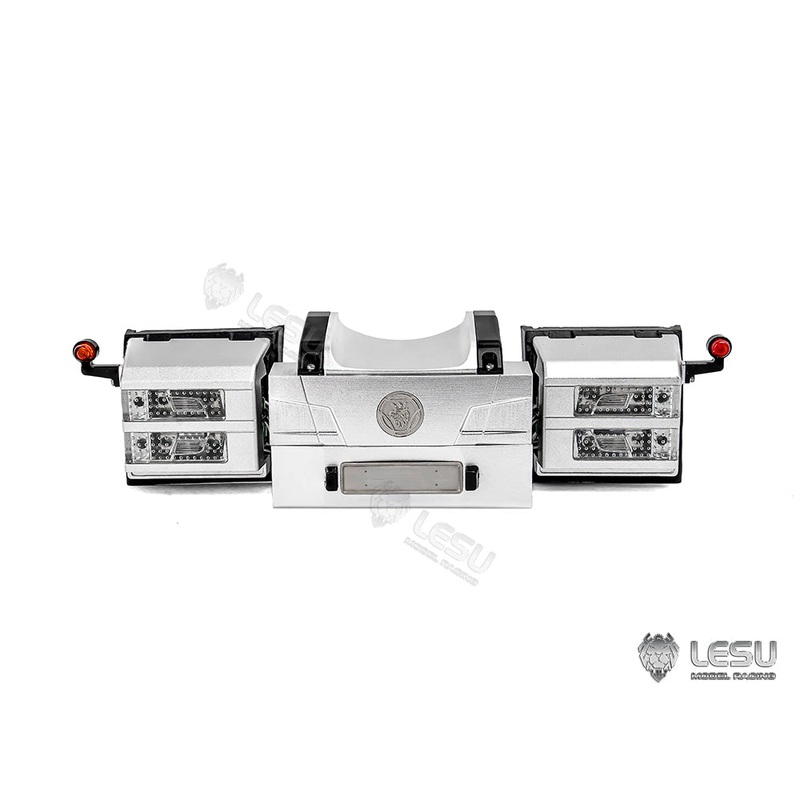 Metal Rear Beam Taillight Set LED for DIY TAMIYA 1/14 RC Tractor Truck R470 R620 770S Remote Control Lorry Car Model Vehicles