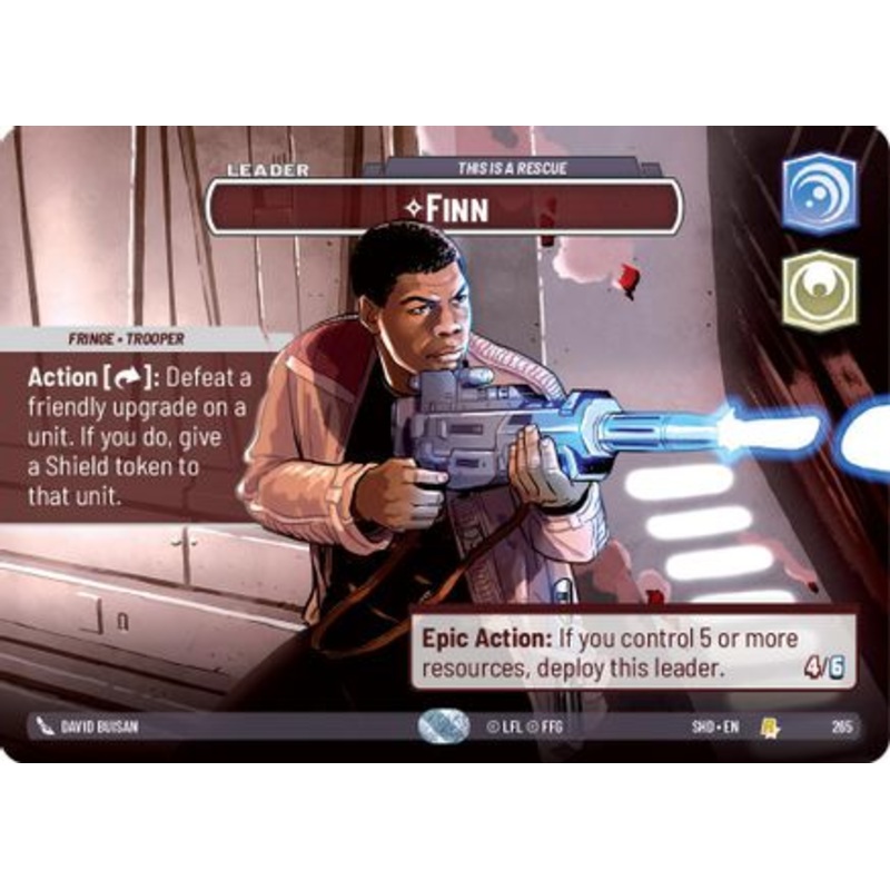 Finn – This is a Rescue (Showcase) (265) – Shadows of the Galaxy Foil