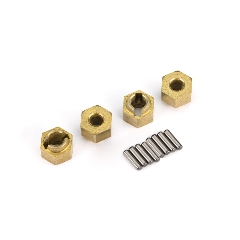 Traxxas TRX-4M Brass Wheel Hexes (4) (4g)