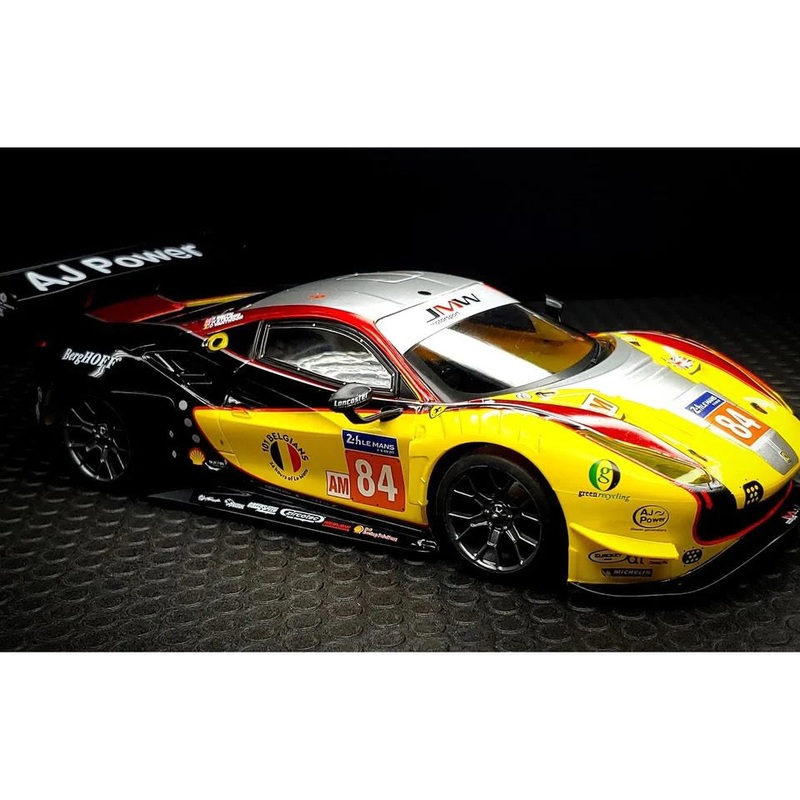 1-28 GL 488 GT3 Body 010 (Yellow-Red) (98mm) for Mini-Z [GL Racing] GL-488-GT3-010