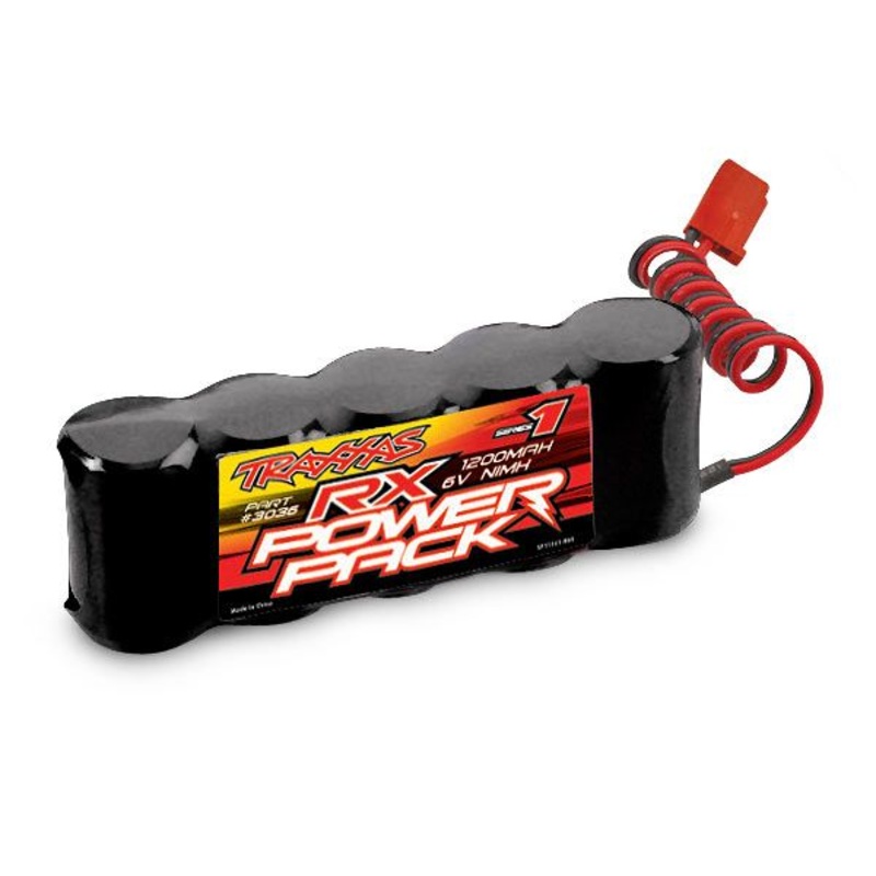 3036 – Traxxas Battery, RX Power Pack (5-cell flat style, NiMH, 1200mAh)