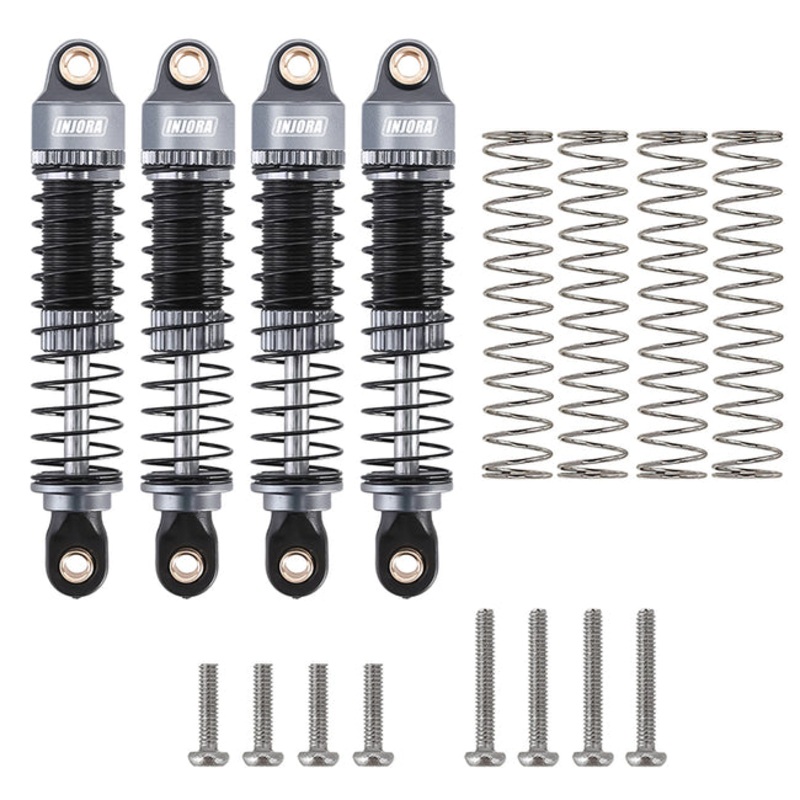4M-24GL-4 INJORA 53mm Aluminum Threaded Oil Filled Shocks for 1/18 TRX4M (4M-24)