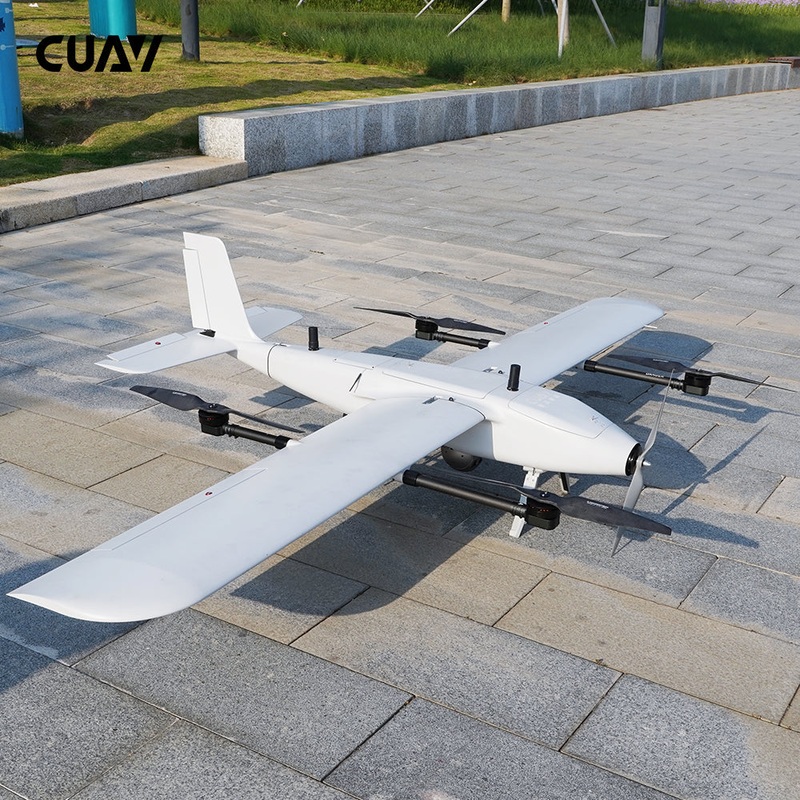 CUAV Raefly VT260 VTOL – 260KM Range 2650mm Wingspan 210 Minutes 2.5KG Payload Carbon Fiber VTOL UAV for Surveying Mapping Fixed Wing Airplane Drone Starter Version