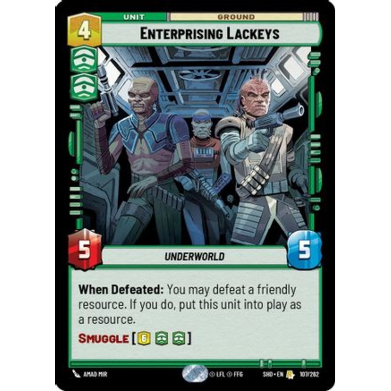 Enterprising Lackeys (107/262) – Shadows of the Galaxy Foil