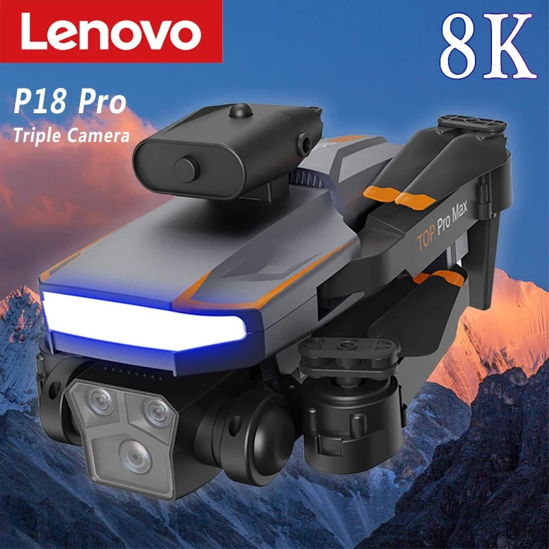 P18 Drone – Professional Aerial Photography Aircraft 8K ESC Electronically Controlled Camera GPS One-Click Return Drone Black-4K-Bag-1B