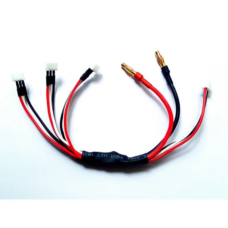 3x JST-PH Parallel charging cable (4mm Bullet and Balance) [GL Racing] PT0004