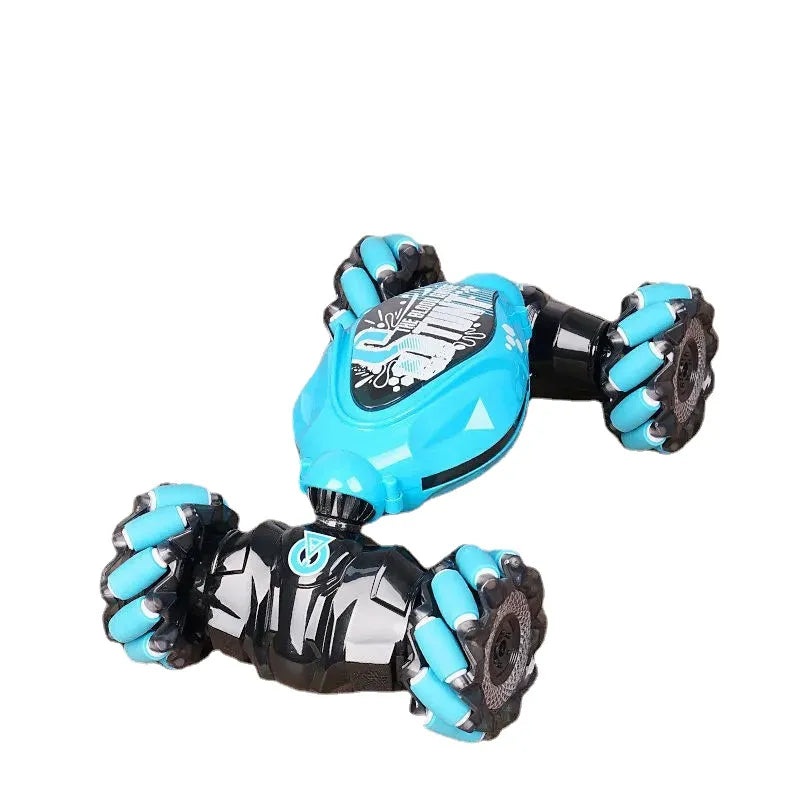 4WD 1:16 Stunt RC Car With LED Light Gesture Induction Deformation Twist Climbing Radio Controlled Car Electronic Toys for Kids Red 2 Control