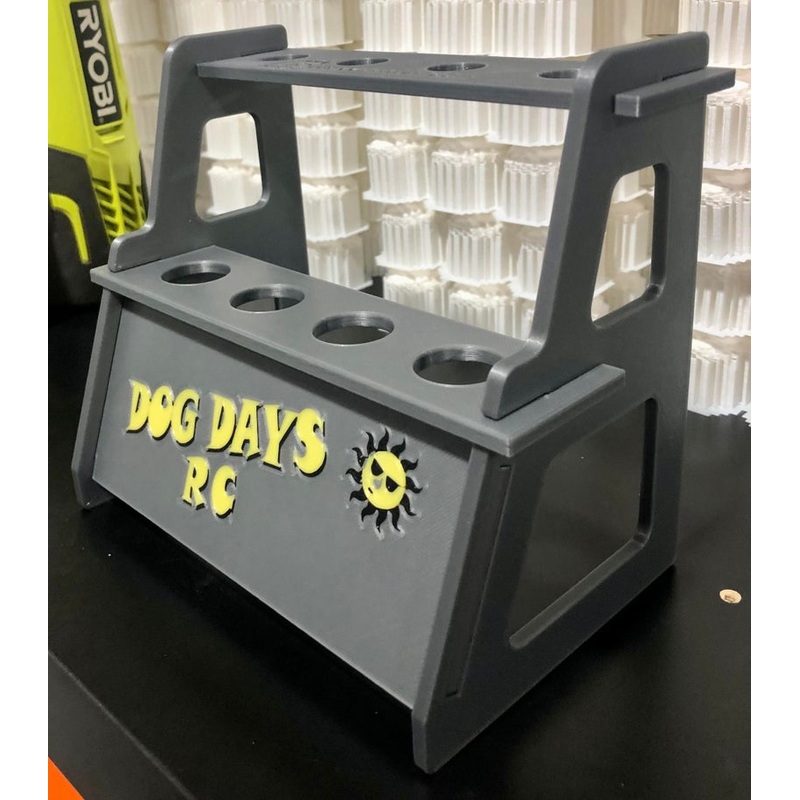 Dog Days RC Shock Stand.  Use with 8th Scale and 10th Scale (black)