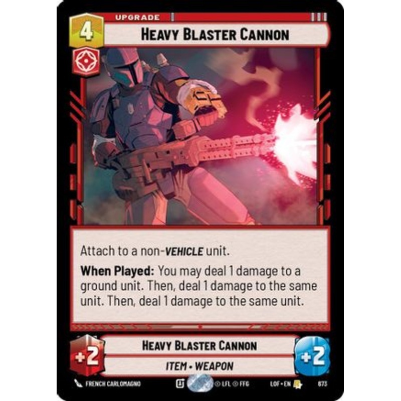 Heavy Blaster Cannon (Foil) (673) – Legends of the Force Foil Near Mint