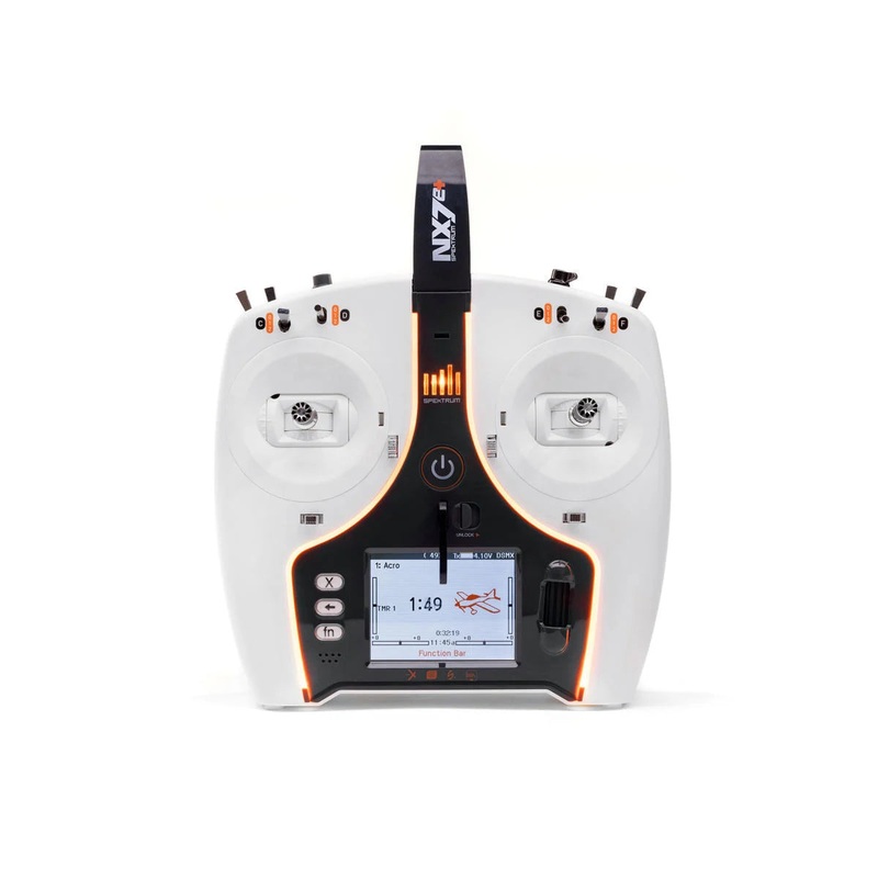 Spektrum RC NX7e+ 2.4GHz DSMX 14-Channel Radio System (Transmitter Only) White