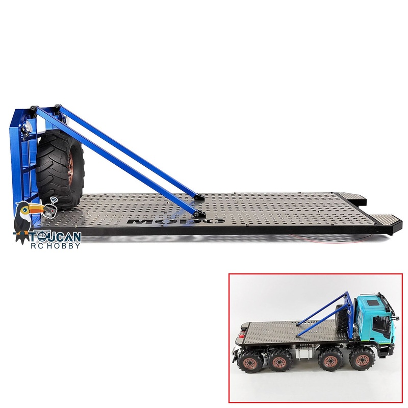 Metal Flatbed for 1/14 8×8 RC Rock Crawler Radio Controlled Car Climbing Vehicle Truck Simulation Model Accessories Part