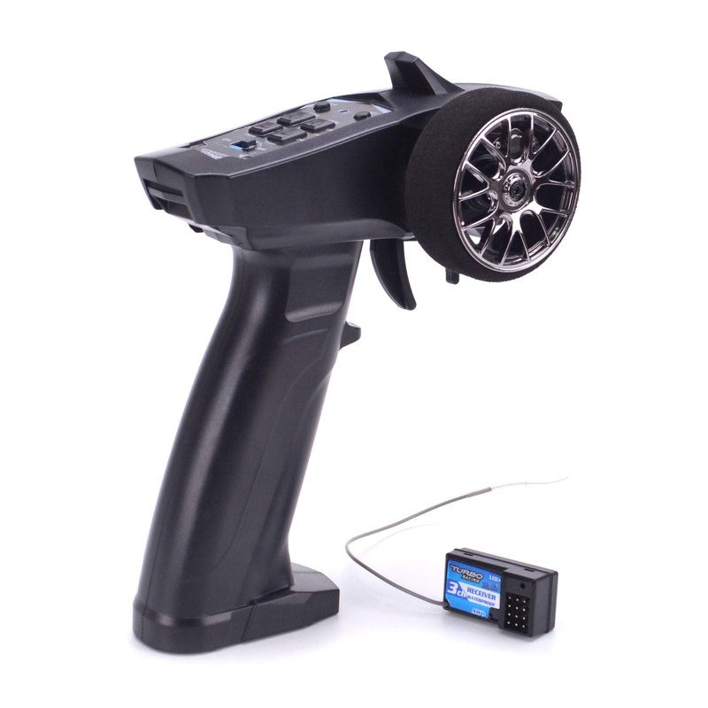 Turbo Racing P30 91803G-VT 2.4GHz 3CH Radio System Remote Control Transmitter with Receiver for RC Car