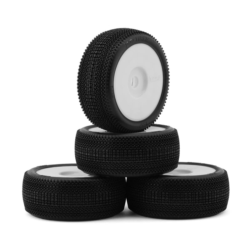 TZO Tires 501 1/8 Buggy Non-Glued Tire Set (White) (4) (Soft)