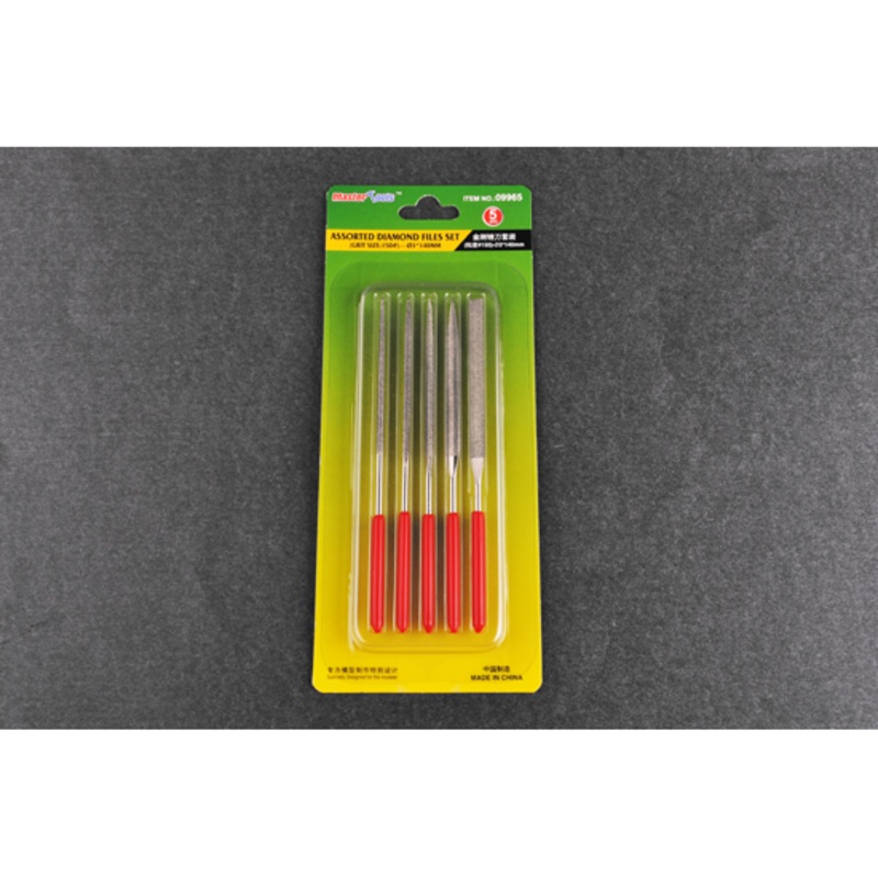 Trumpeter Assorted diamond files set (Grit size:150#) – f3x140mm [09965]