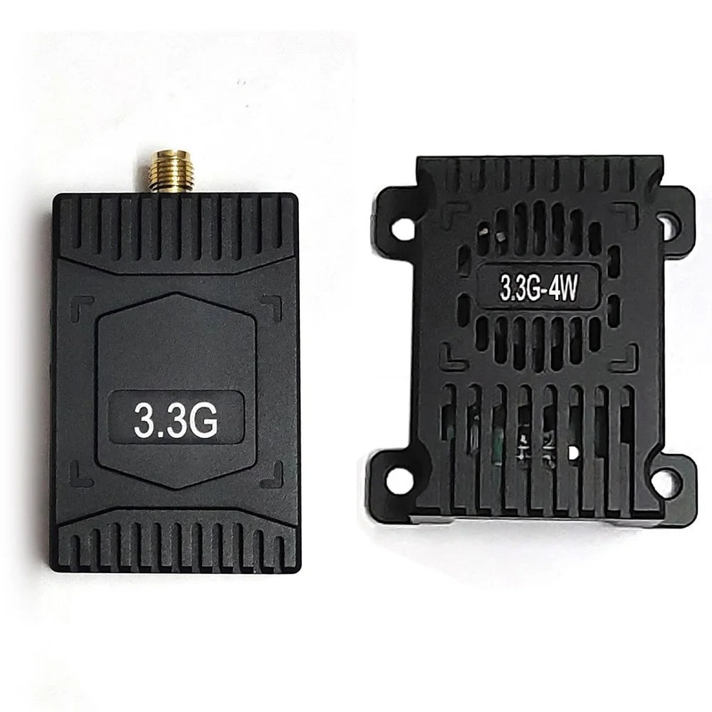 3.3GHz 4W 16CH VTX VRX – Wid Band Video Transmitter Receiver for FPV Drone Goggles  VRX-3.3G