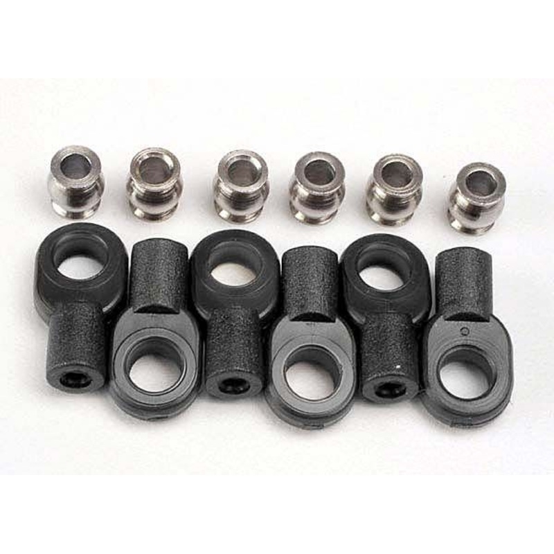 2742X – Traxxas Rod ends, short (6) / hollow balls (6)