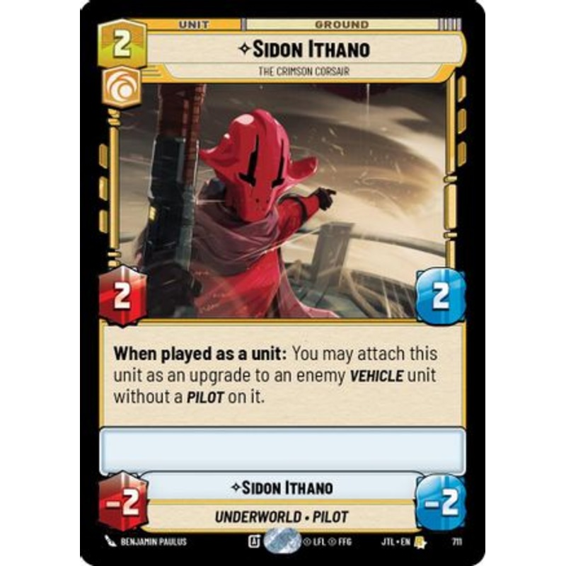 Sidon Ithano – The Crimson Corsair (Foil) (711) – Jump to Lightspeed Foil