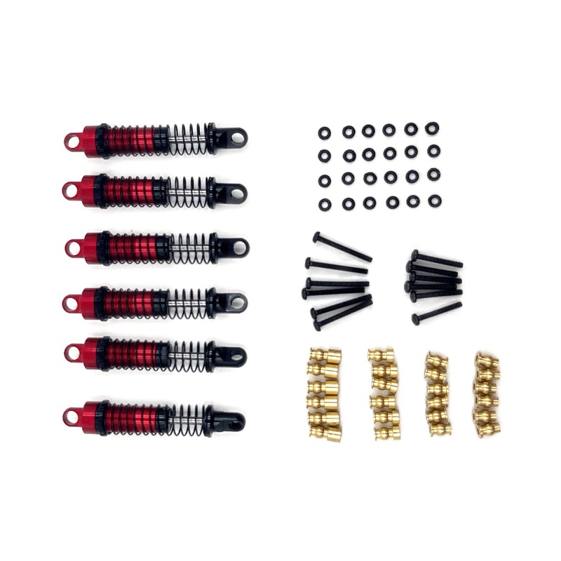 Hobby Plus 1/18 Scale CR18P 6×6 Optional Full Aluminum Big Bore Shock Set (4)