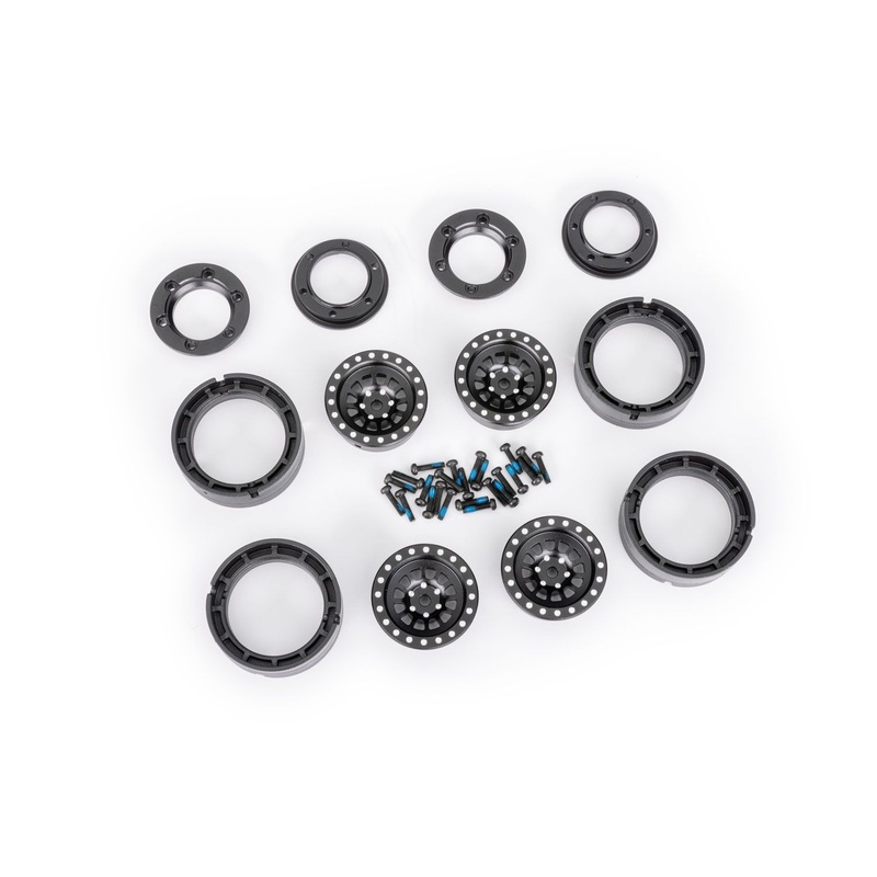 Wheels, 1.0 aluminum (black-anodized) (4)