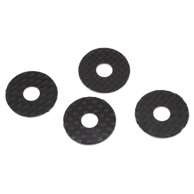 10401 – 1UP Racing 6mm Carbon Fiber Body Washers (4)