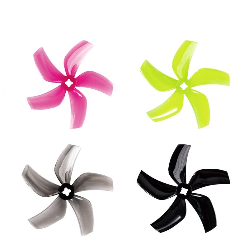 12Pairs/24pcs GEMFAN D76 76mm 3 Inch 5-Blade Ducted Propeller – for CineWhoop RC Drone FPV Racing Quadcopter Multirotor 12pairs Gray