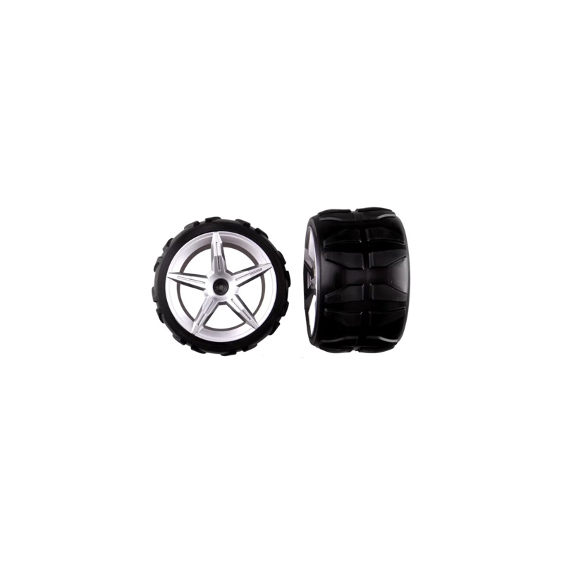 2 rear tyres with wheel rims for 24hr Tow Truck (162076)