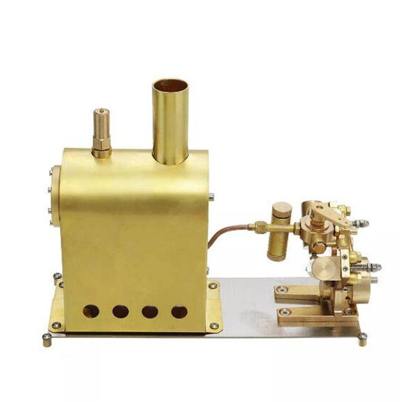 M2C Mini Steam Boiler with Twin Cylinder Marine Steam Engine Stirling Engine Model
