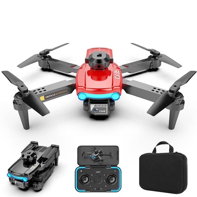 CS9 Drone – 4K Dual Optical Flow Drone WIFI FPV 2.4GHz Height Keeping Obstacle Avoidance Four Axis Foldable RC Quadcopter Aircraft Toy Black-4K-Bag-1B