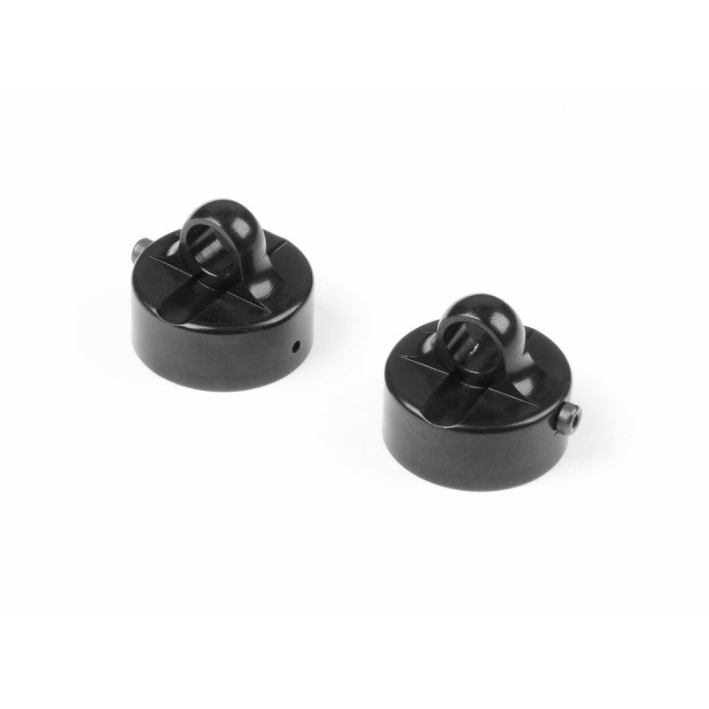 358056-K Xray XB8 Alu Shock Cap Zero Rebound Black Coated