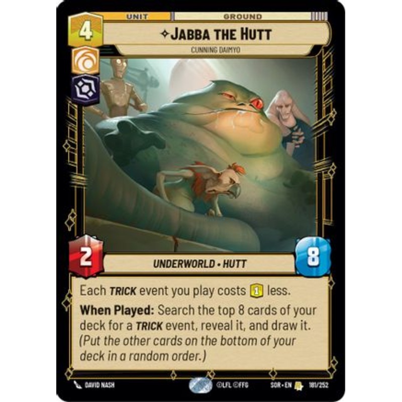Jabba the Hutt – Cunning Daimyo (181/252) – Spark of Rebellion Foil