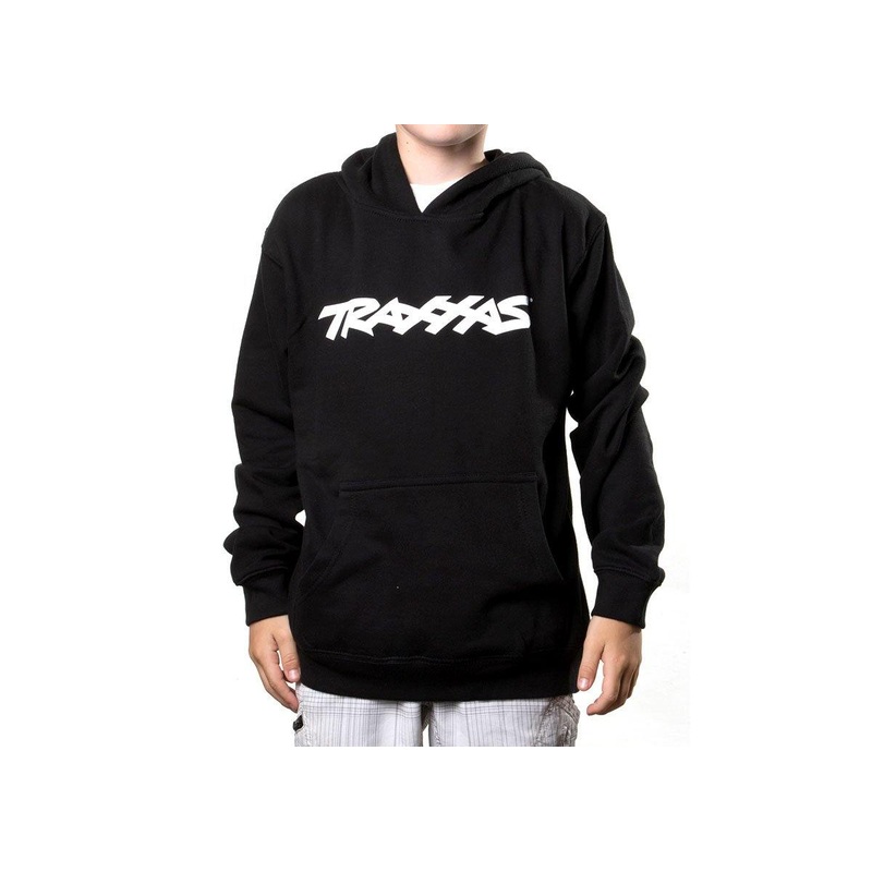 Traxxas 1397-L TRAXXAS LOGO HOODIE BLACK YL