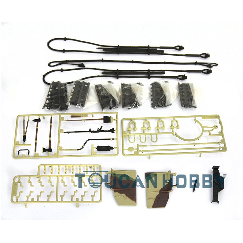 US STOCK 1/16 Scale Henglong Radio Controlled German King Tiger RC Tank 3888A Decorate Plastic Spare Parts Bag