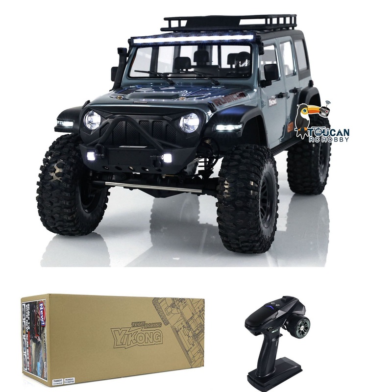 YIKONG YK4082 V3 1:8 RC Crawler Car 4WD Remote Control Climbing Vehicles Hobby Model Painted Assembled Version ESC Motor Servo Reflex Blue
