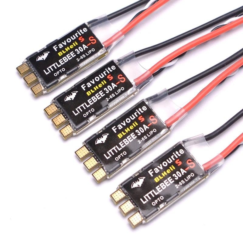 FVT LittleBee – 30A-S 30A – S ESC BLHeli_S OPTO 2-6S Supports Mulitshot Oneshot42 OneShot125 FPV Drone Electronics 1PCS ESC