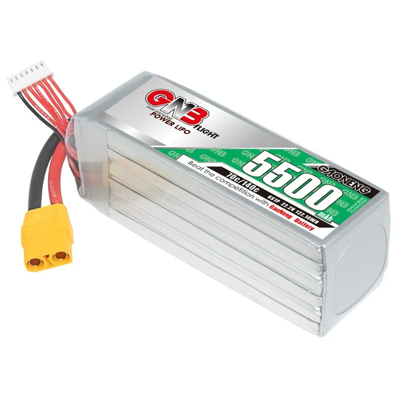 GaoNeng GNB 6S 22.2V 5500mAh Lipo Battery For FPV Drone 1PCS With XT60