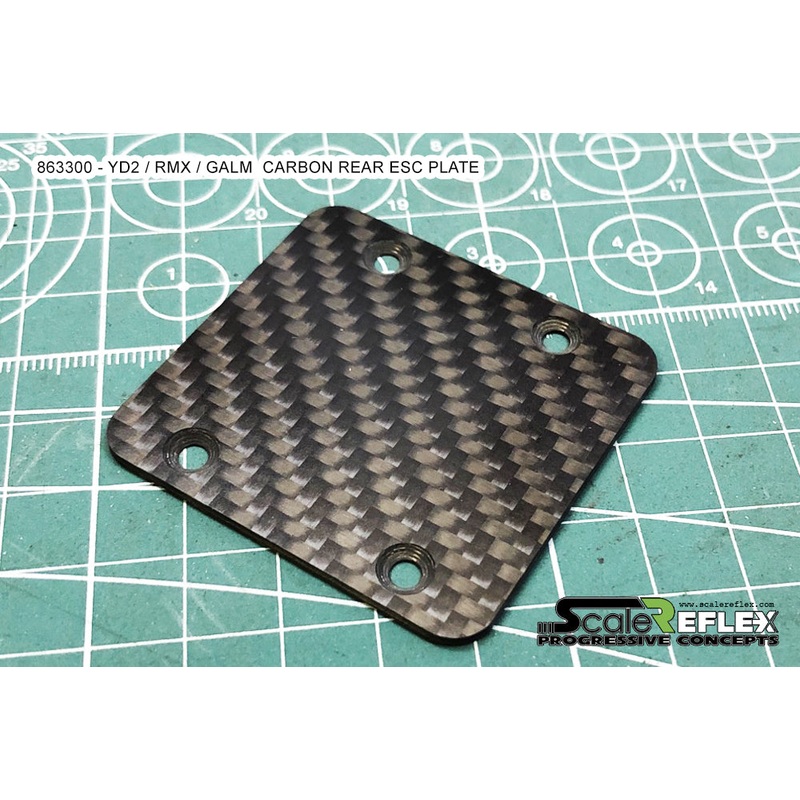 YD2 – RMX – GALM Carbon Rear ESC Plate [Scale Reflex] 863300