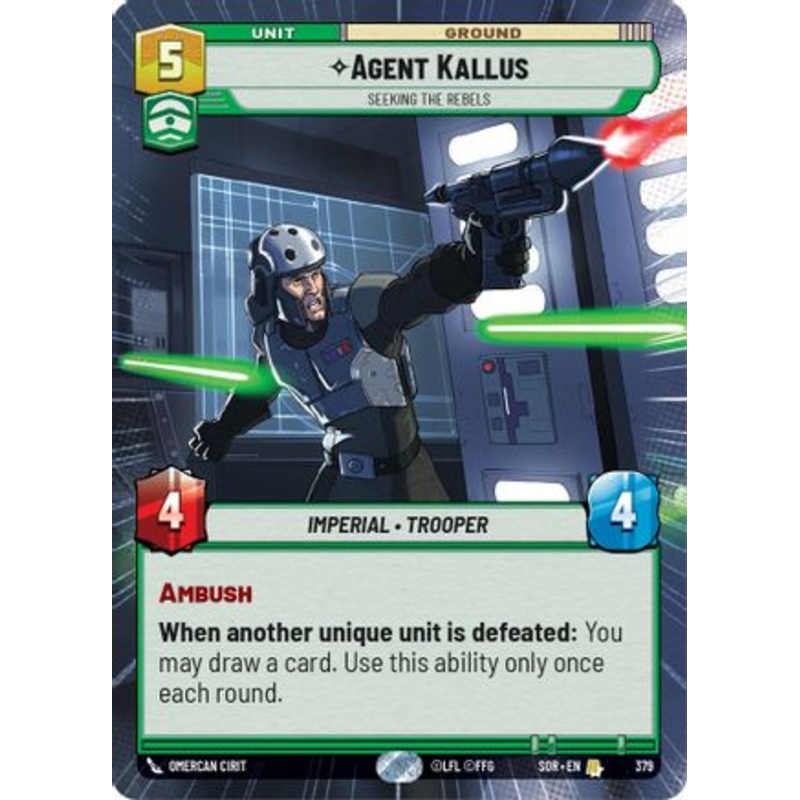 Agent Kallus – Seeking the Rebels (Hyperspace) (379) – Spark of Rebellion Foil
