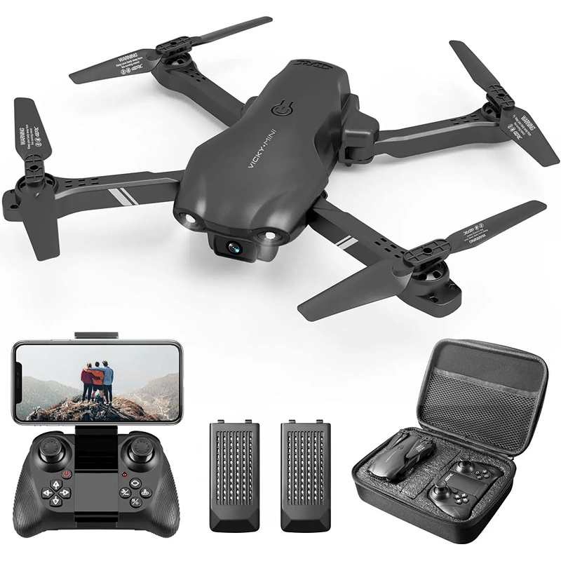 DRONEEYE 4DV13 Drone – for kids Adults with 1080P HD FPV Camera, Foldable Mini RC Quadcopter With Waypoint, Functions,Headless Mode,Altitude Hold,Gesture Selfie,3D Flips,Beginners Toys Gifts