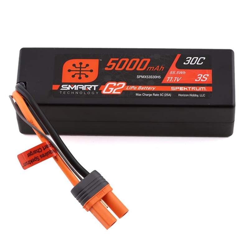 Spektrum RC 3S Smart G2 LiPo 30C Battery Pack (11.1V/5000mAh) w/IC5 Connector
