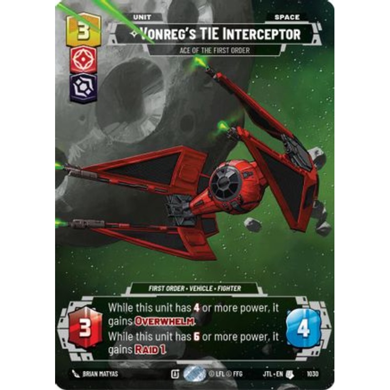 Vonreg’s TIE Interceptor – Ace of the First Order (Prestige) (1030) – Jump to Lightspeed