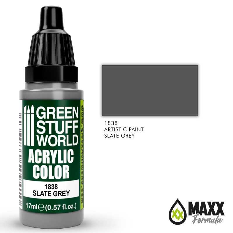 GREEN STUFF WORLD Acrylic Color – Slate Grey 17ml