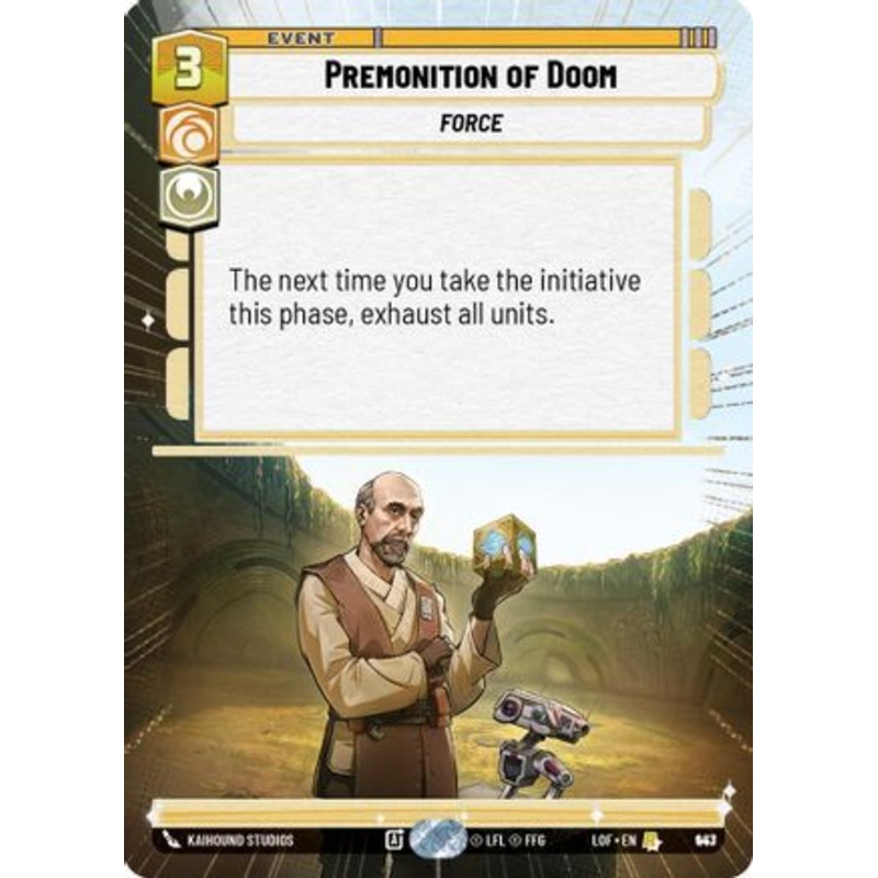 Premonition of Doom (Hyperspace Foil) (943) – Legends of the Force Foil Near Mint