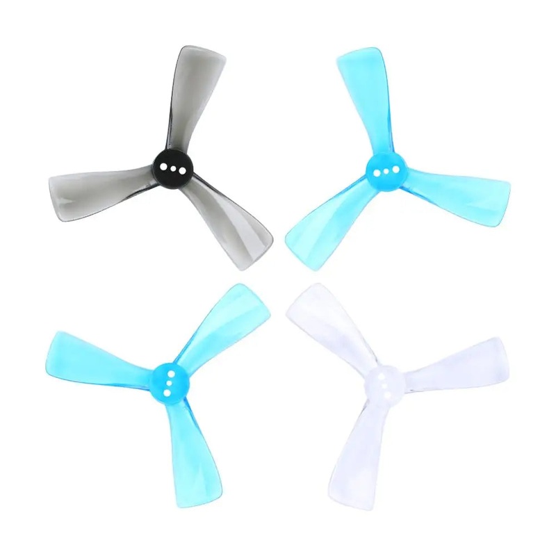 20pcs/10pairs iFlight Nazgul Cine 2525 2.5inch Tri-blade/3 blade propeller Prop CW CCW for FPV drone part crystal grey